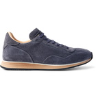 Officine Creative - Keino Perforated Suede Sneakers - Men - Navy