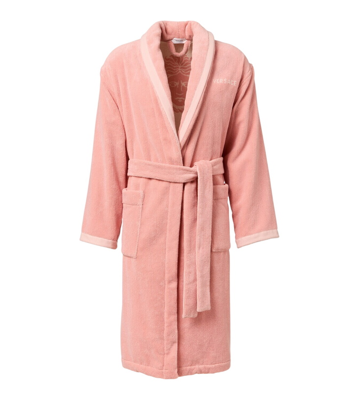 Photo: Versace Home Medusa jacquard cotton terry bathrobe