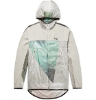 Y-3 - Canvas-Trimmed Printed Nylon-Ripstop Hooded Jacket - Ecru