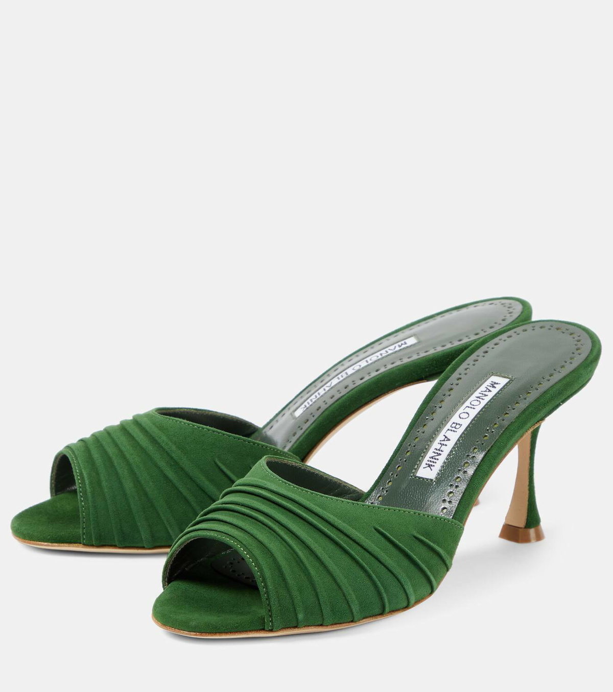 Manolo Blahnik Pirua suede mules Manolo Blahnik