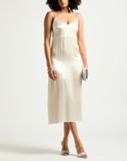 Peserico Womens Midi dress Cream