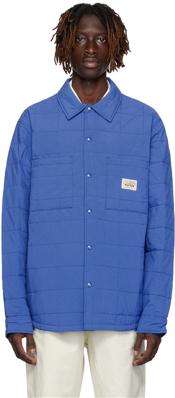 Photo: Stüssy Blue Quilted Shirt
