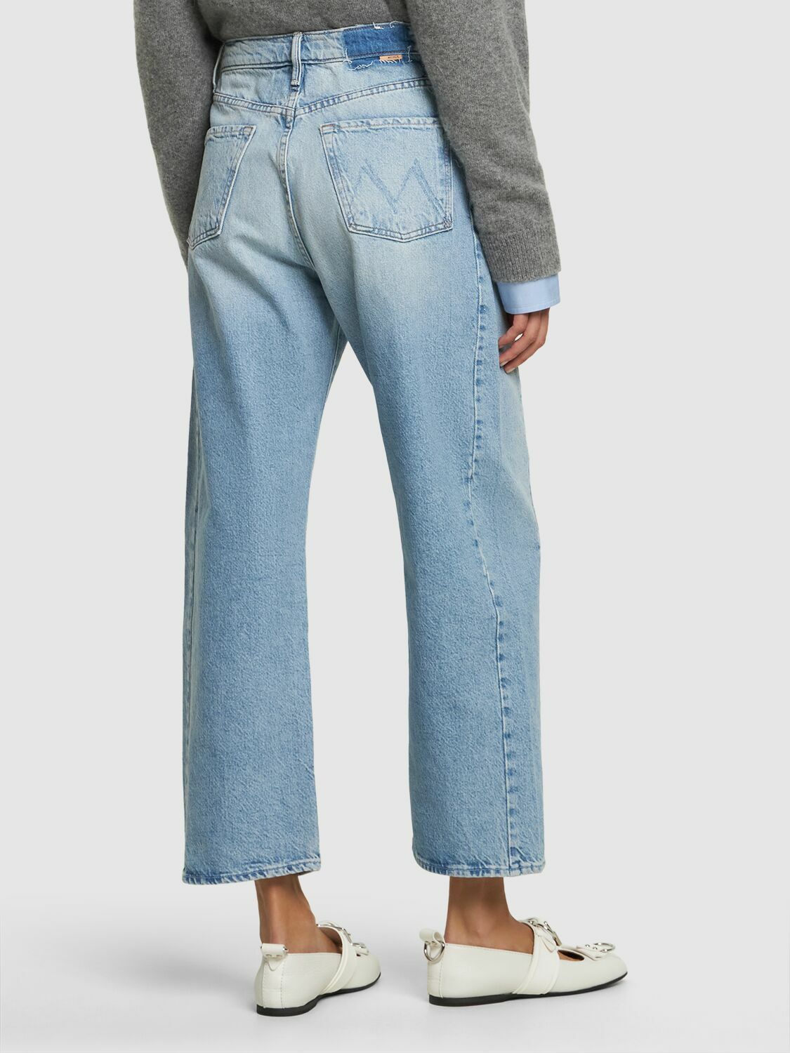 MOTHER - The Half Pipe Ankle Cotton Denim Jeans Mother