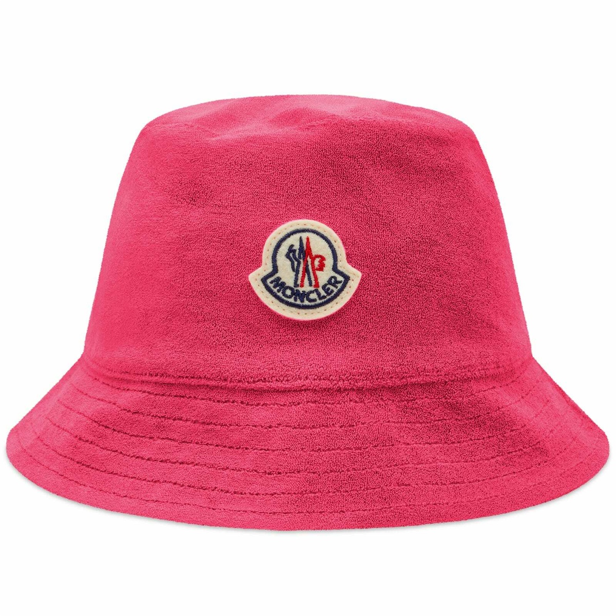 Moncler Women's Logo Bucket Hat in Pink Moncler