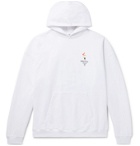Balenciaga - Oversized Logo-Embroidered Loopback Cotton-Jersey Hoodie - White