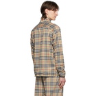 Burberry Beige Vintage Check Technical Twill Zip-up Jacket