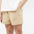 Dries Van Noten Men's Patch Pocket Jersey Shorts in Sand