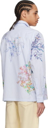 Perks and Mini Blue Fractal Stripe Shirt