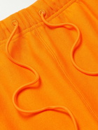 Abc. 123. - Wide-Leg Logo-Detailed Cotton-Blend Jersey Drawstring Shorts - Orange