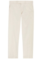 Tom Ford Tapered-leg Cotton Trousers Ivory