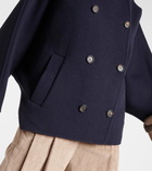 Brunello Cucinelli Cropped wool and cashmere coat