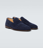 Brunello Cucinelli Woven suede penny loafers