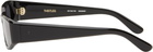 THISTLES Black 'The Suede' Sunglasses