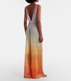 Missoni Open-knit lamé jumpsuit