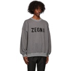 Fear of God Ermenegildo Zegna Grey Oversized Logo Sweatshirt