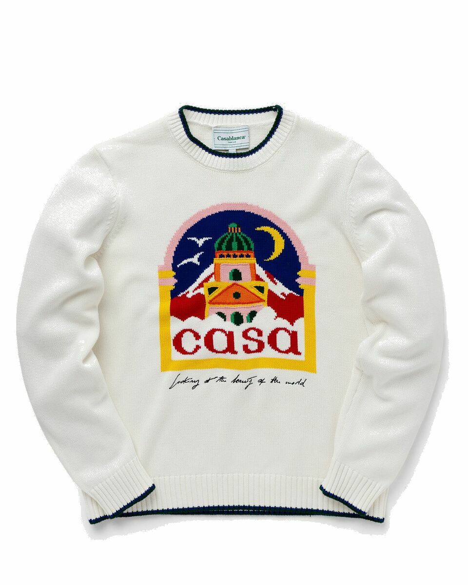Photo: Casablanca Casa Intarsia Jumper White - Mens - Pullovers