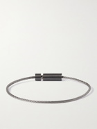 LE GRAMME - Brushed Blackened Sterling Silver Cable Bracelet - Black