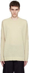 CASEY CASEY Off-White Crewneck Sweater
