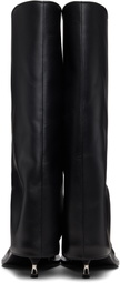 FIDAN NOVRUZOVA Black Tall Iman Kitten Heel Boots