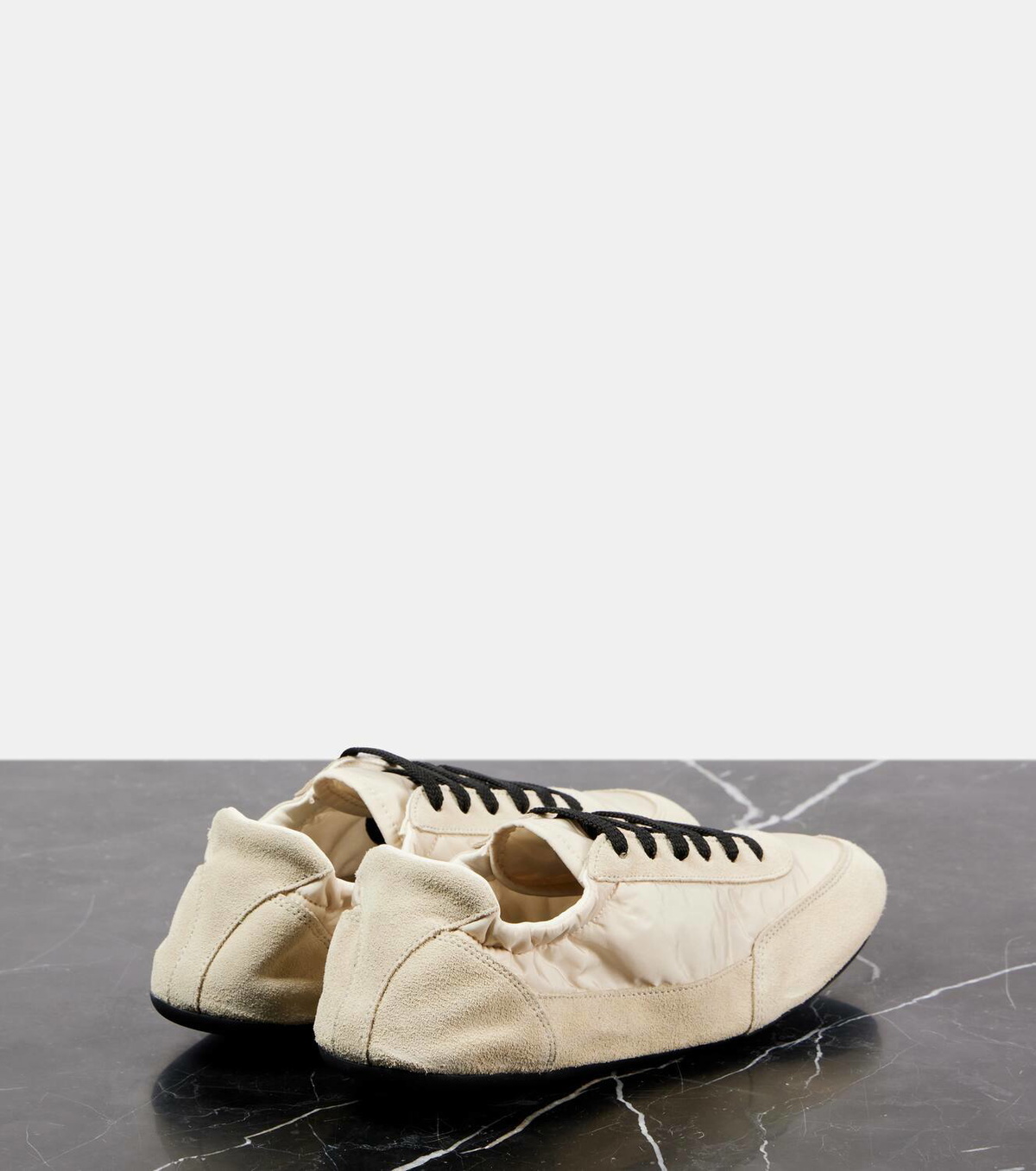 Prada Collapse Re-Nylon suede-trimmed sneakers Prada