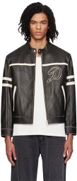 Dunst Brown Distressed Leather Jacket