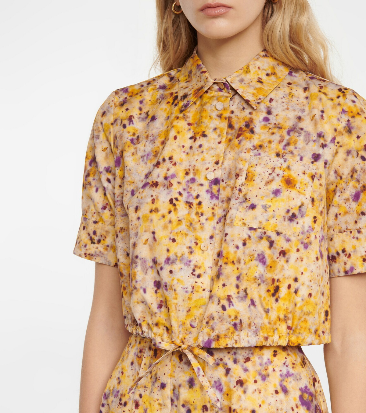 Altuzarra - Ben floral cotton-blend crop top