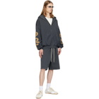 Fear of God ESSENTIALS Gray 90's Zip-Up Hoodie