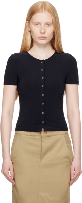 Photo: Sandy Liang Navy Ella Cardigan