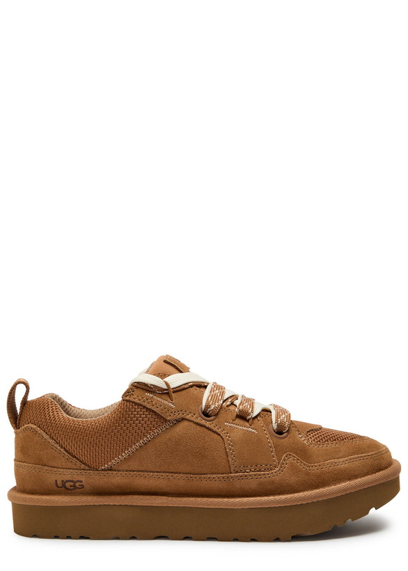 Photo: Ugg Lowmel Quilted Suede Sneakers Tan