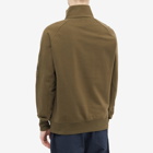 C.P. Company Men's Lens Detail Quarter Zip Sweat in Ivy Green