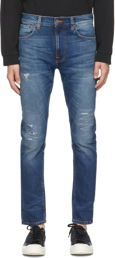 Photo: Nudie Jeans Blue Lean Dean Jeans