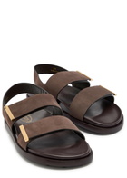 Tods Nubuck Sandals Brown