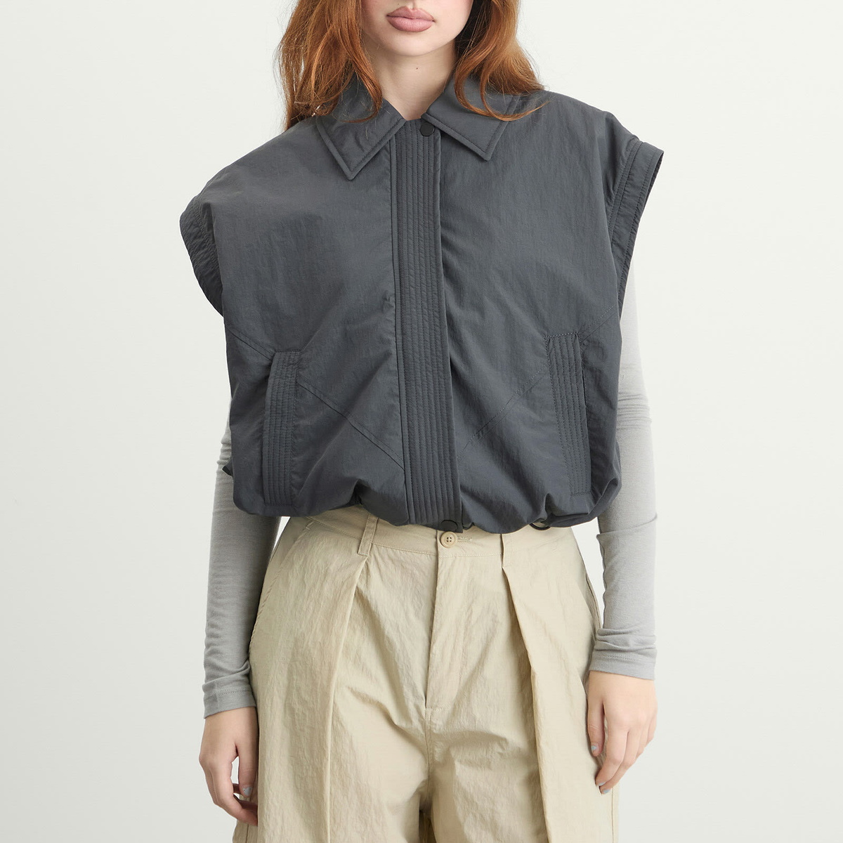 YMC Women's Heath Bomber Jacket in Charcoal
