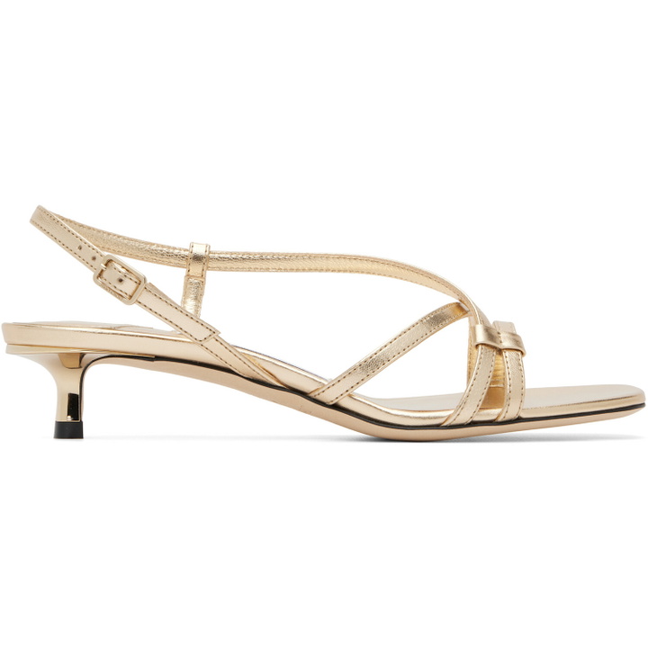 Photo: Jimmy Choo Gold Farris 35 Heeled Sandals