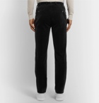 Ermenegildo Zegna - Black Stretch Cotton and Cashmere-Blend Corduroy Trousers - Black