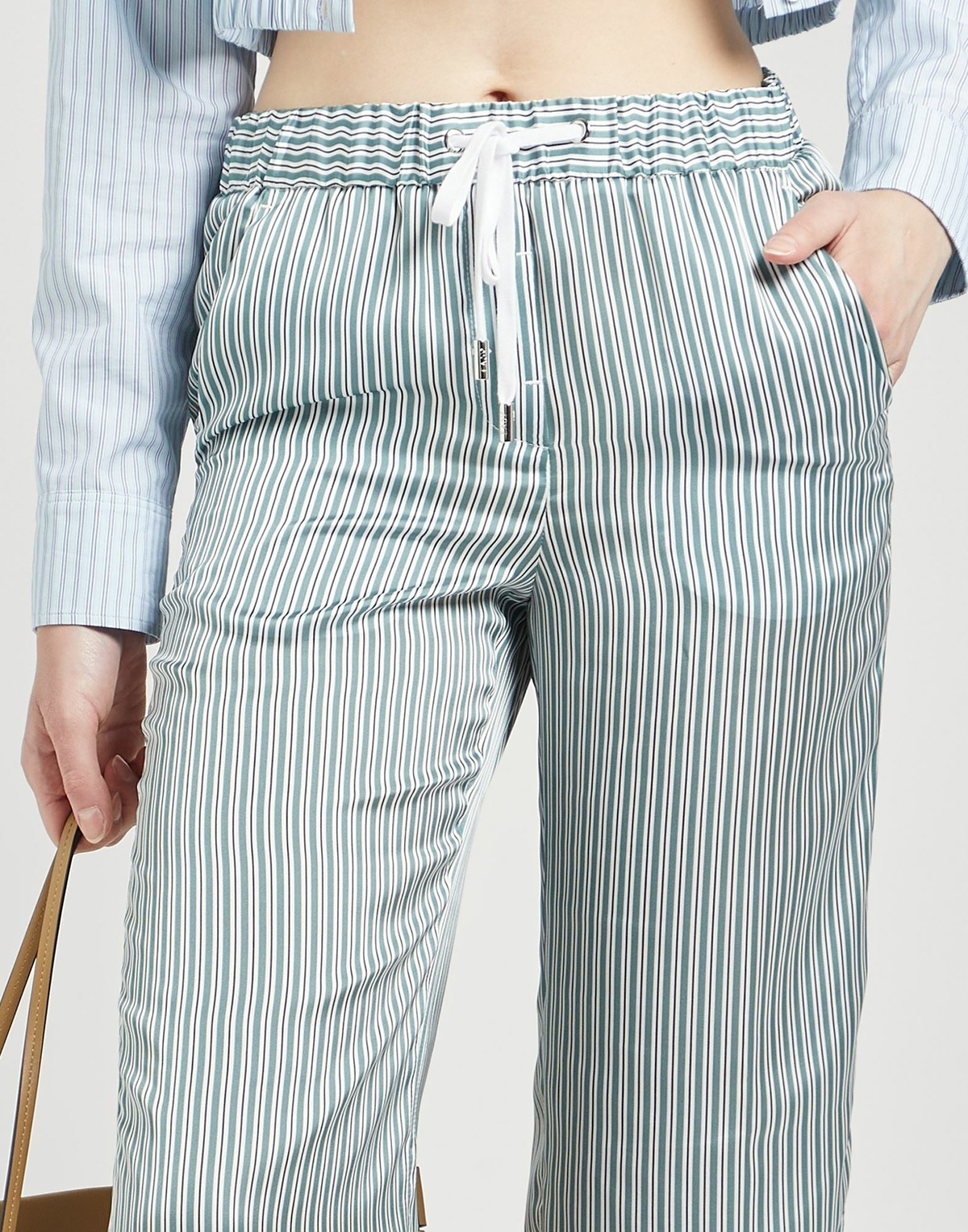 Peserico Womens Pants in Sage green