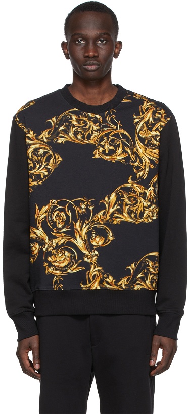 Photo: Versace Jeans Couture Black Regalia Baroque Sweatshirt