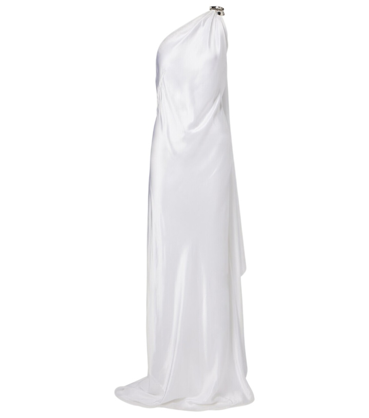 Photo: Ralph Lauren Collection Posie one-shoulder satin gown