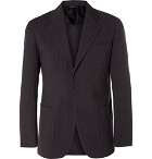 Camoshita - Slim-Fit Striped Wool and Cotton-Blend Seersucker Suit Jacket - Navy