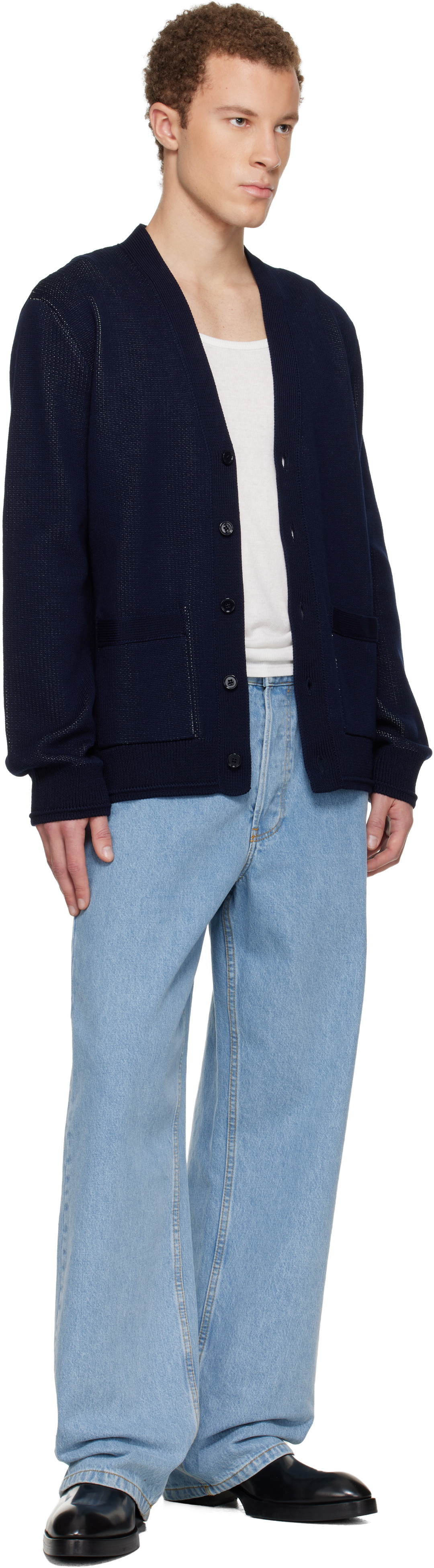 Givenchy Navy V-Neck Cardigan