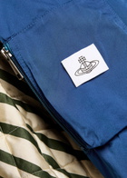Vivienne Westwood Bernardo Quilted Taffeta Bomber Jacket Blue