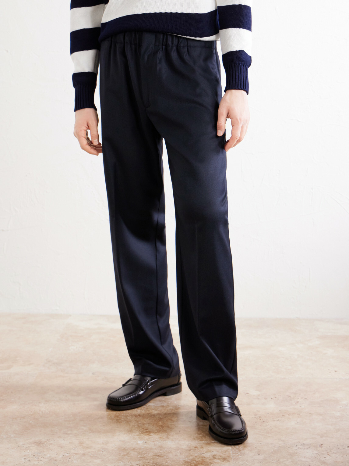 Lardini - Straight-Leg Woven Trousers - Blue