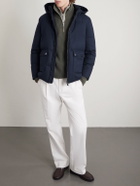 Canali - Hooded Cashmere Down Jacket - Blue