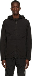 C.P. Company Black Chome-R Detachable Google Overshirt