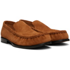 Dries Van Noten Tan Full Reverse Suede Calf Leather Loafers