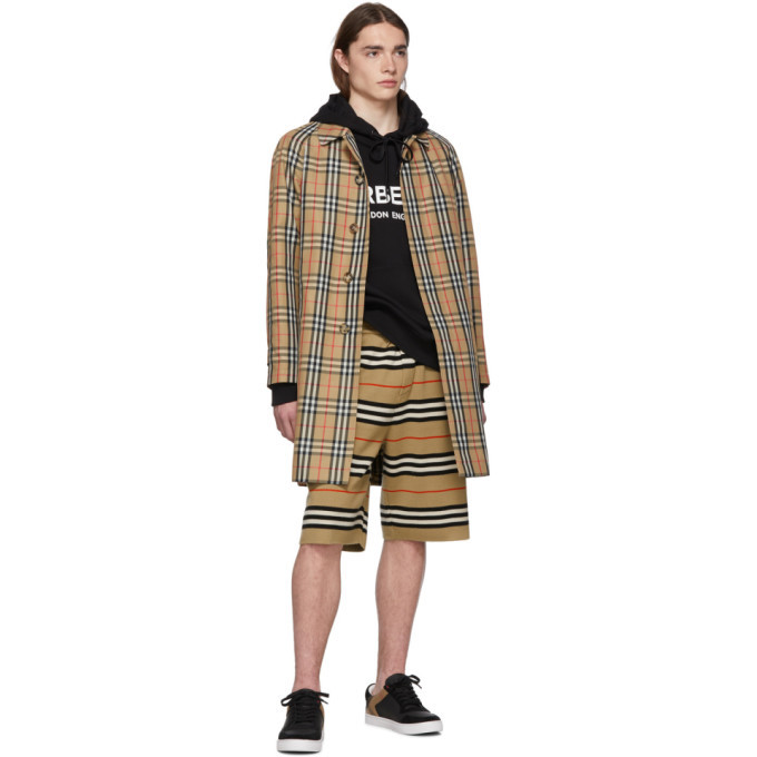 Burberry Black Lexstone Logo Hoodie Burberry