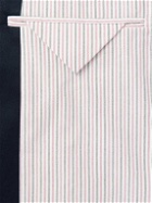 Thom Browne - Double-Breasted Striped Cotton-Twill Blazer - Blue