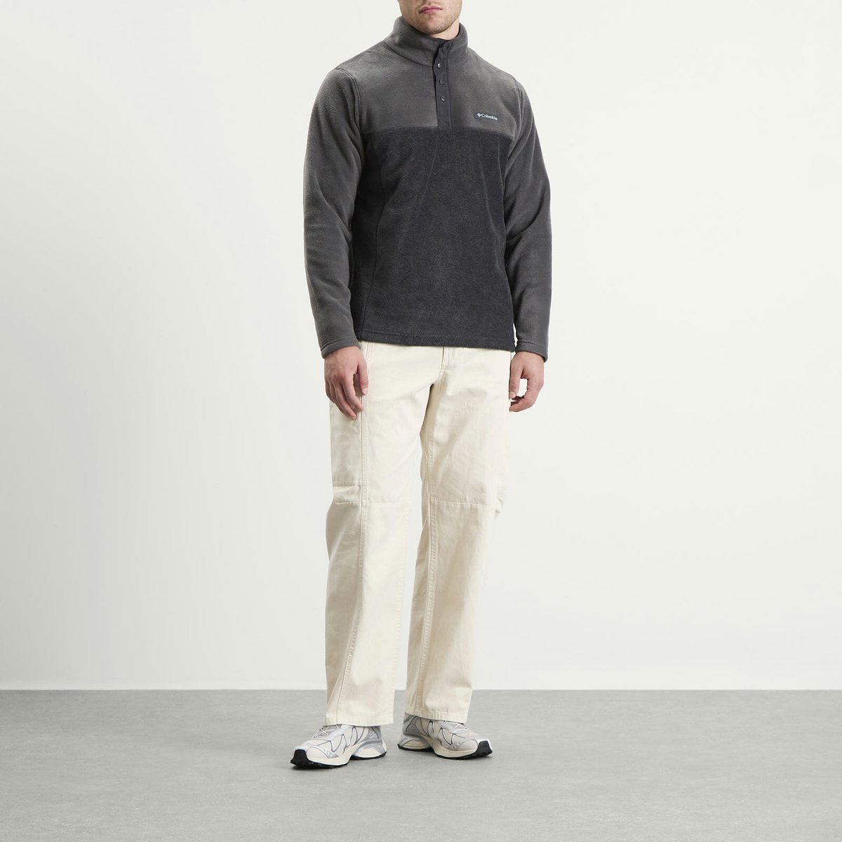 Columbia Men's Steens Mountain™ Half Snap II Fleece in Charcoal Heather/Shark
