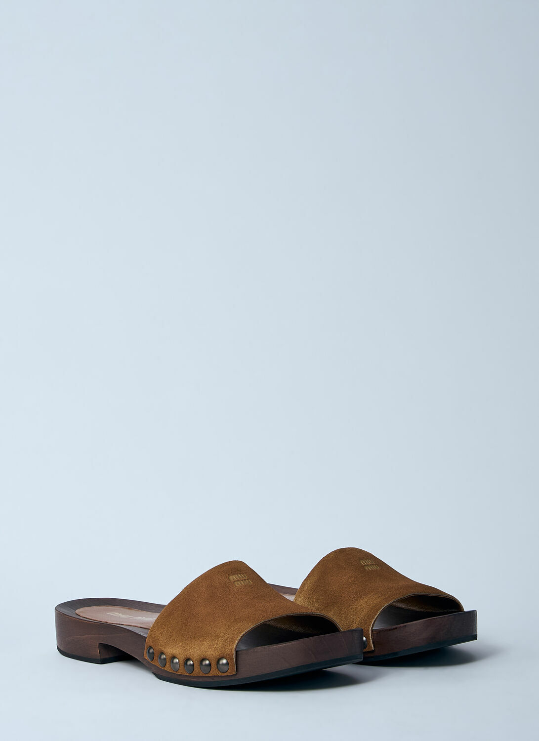 Miu Miu Faded Suede Clogs
