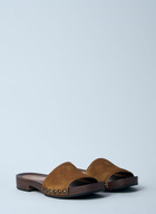 Miu Miu Faded Suede Clogs